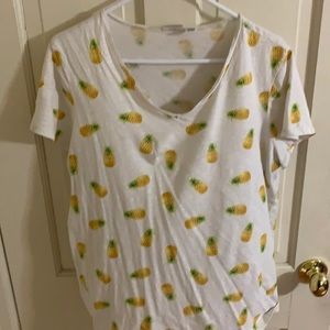 Pineapple theme T-shirt